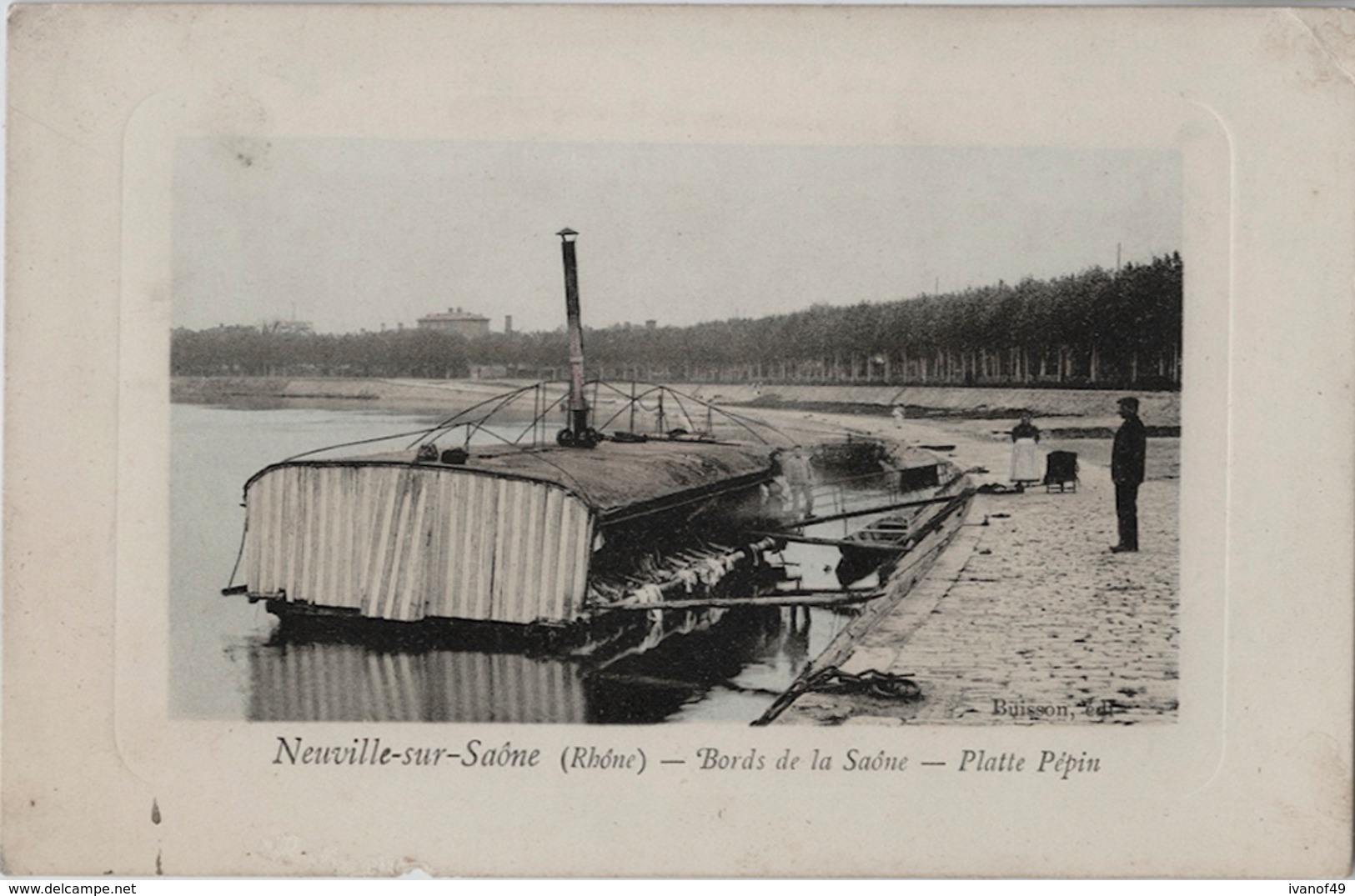 69 - NEUVILLE SUR SAONE - CPA - Les Bords De La Saône - Platte Pépin - Edit Buisson - Neuville Sur Saone