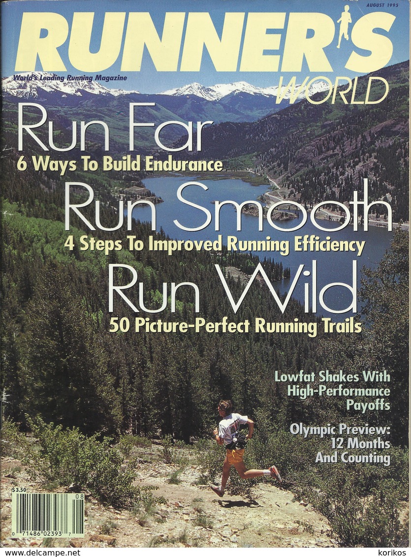 RUNNERS WORLD - RUNNER’S WORLD MAGAZINE - US EDITION - AUGUST 1995 – ATHLETICS - TRACK AND FIELD - 1950-Aujourd'hui