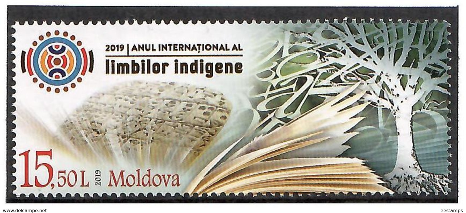 Moldova.2019 International Year Of Indigenous Languages, 1v:15.50 - Moldova