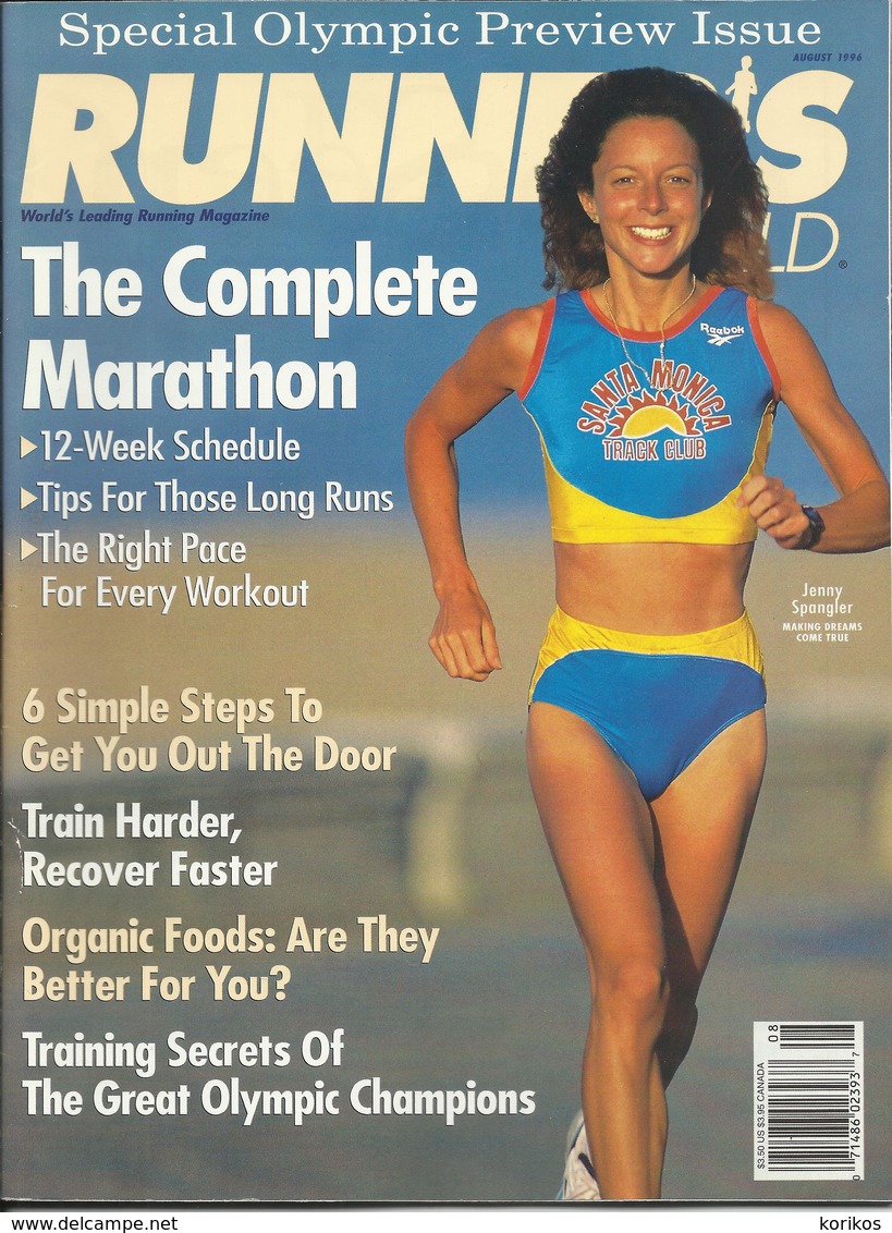 RUNNERS WORLD - RUNNER’S WORLD MAGAZINE - US EDITION - AUGUST 1996 – ATHLETICS - TRACK AND FIELD - 1950-Now