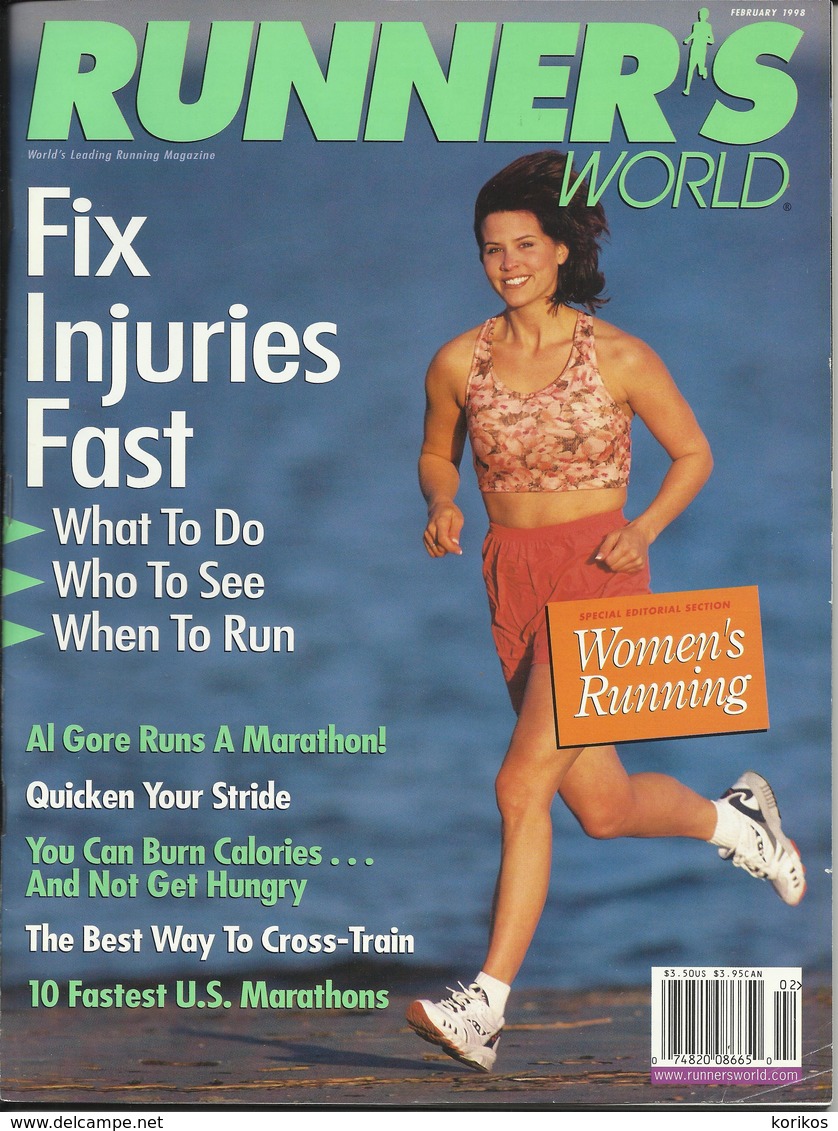 RUNNERS WORLD - RUNNER’S WORLD MAGAZINE - US EDITION - FEBRUARY 1998 – ATHLETICS - TRACK AND FIELD - 1950-Now