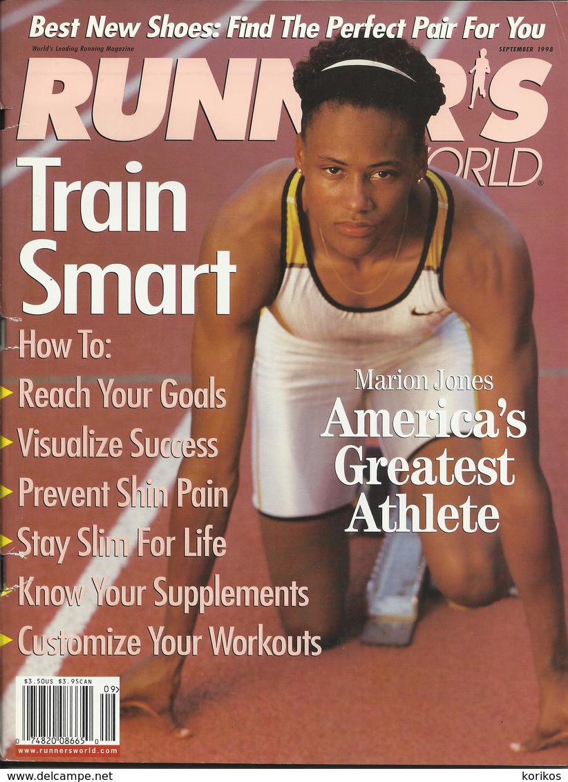 RUNNERS - RUNNER’S WORLD MAGAZINE US EDITION SEPTEMBER 1998 - MARION JONES - ATHLETICS - TRACK AND FIELD - 1950-Aujourd'hui