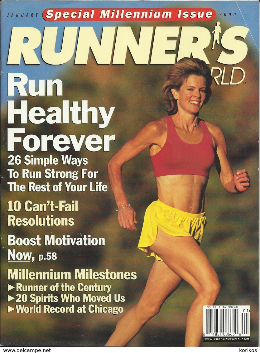 RUNNERS RUNNER’S WORLD MAGAZINE US EDITION JANUARY 2000 SPECIAL MILLENNIUM ISSUE – ATHLETICS - TRACK AND FIELD - 1950-Oggi