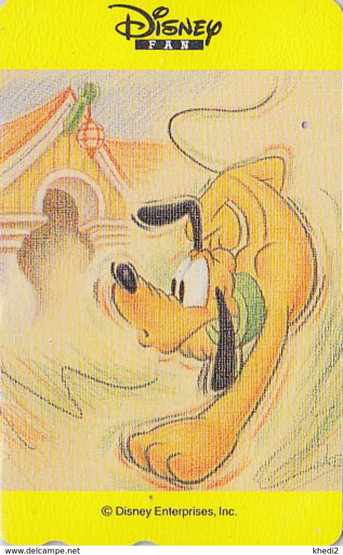 Télécarte Japon / 110-016 ** ONE PUNCH ** - Série DISNEY FAN - Chien Pluto Dog - Japan Phonecard - Disney