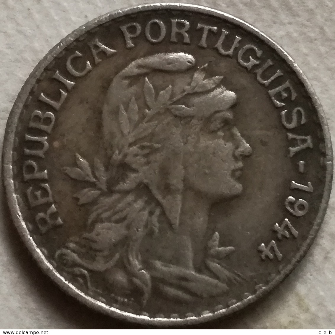 RÉPLICA Moneda 1 Escudo. 1944. Portugal. Rara - Portugal