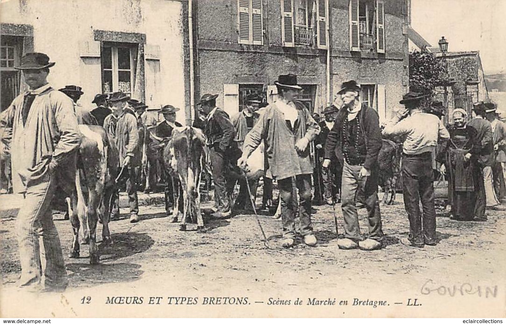 Gourin        56           Scène De Marché         (Voir Scan) - Gourin