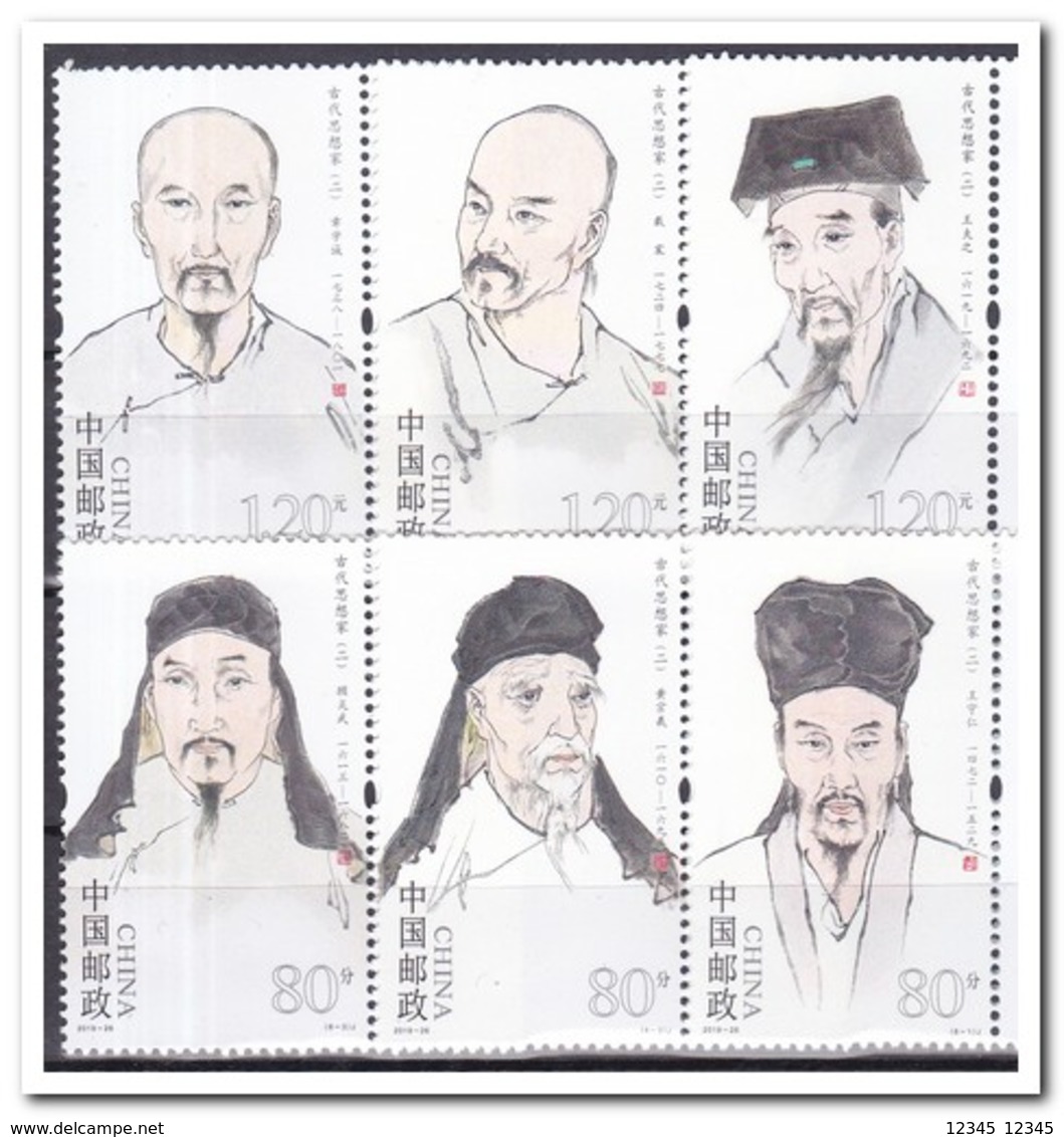 China 2019, Postfris MNH, 2019-26, Ancient Chinese Thinkers - Ongebruikt