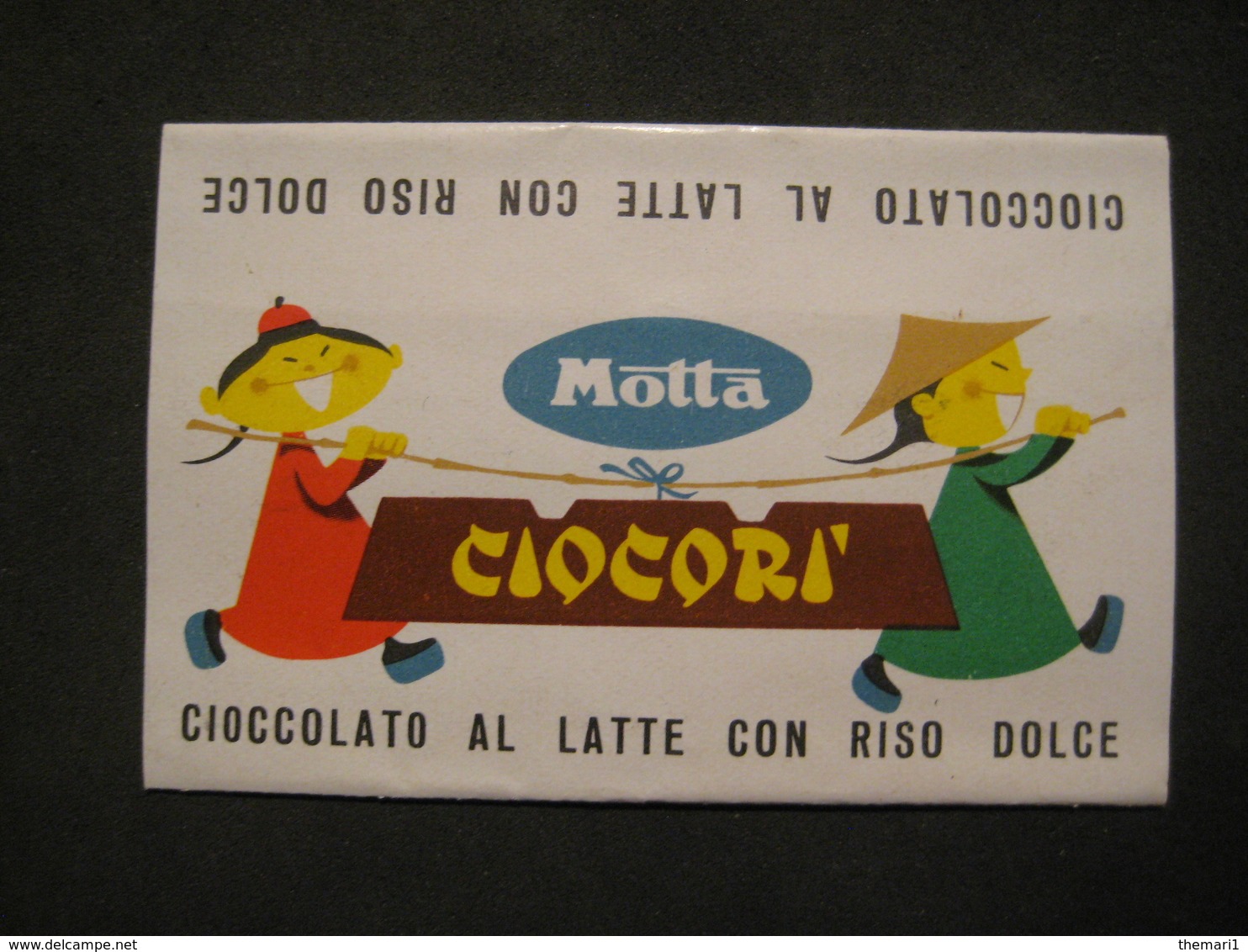 VECCHIA FASCETTA CIOCORI' MOTTA CHICOLAT CIOCCOLATO AL LATTE CON RISO DOLCE 3 PUNTI CONCORSO PICCOLI - Pubblicitari