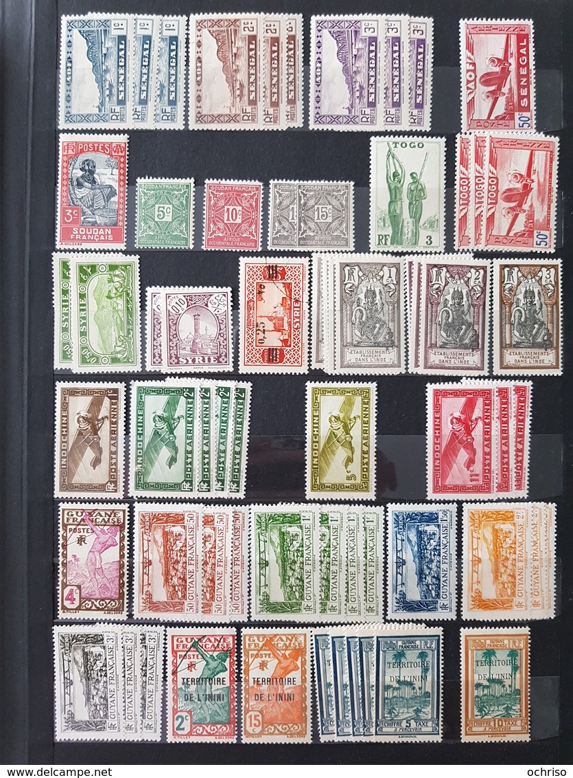 Affaire ! Timbres Des Colonies Françaises Et Indépendance Avec Blocs Et Coins Datés Cote YT >400€ - Collections