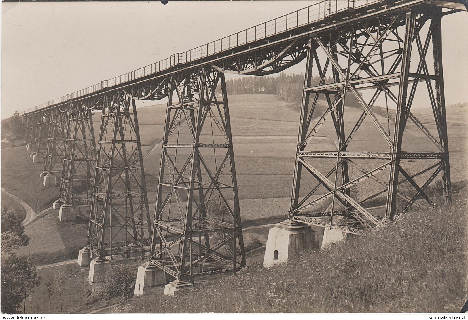 Foto Rohling AK Markersbach Eisenbahn Zug Brücke Viadukt Mittweida A Raschau Scheibenberg Schwarzenberg Vogel Erzgebirge - Elterlein