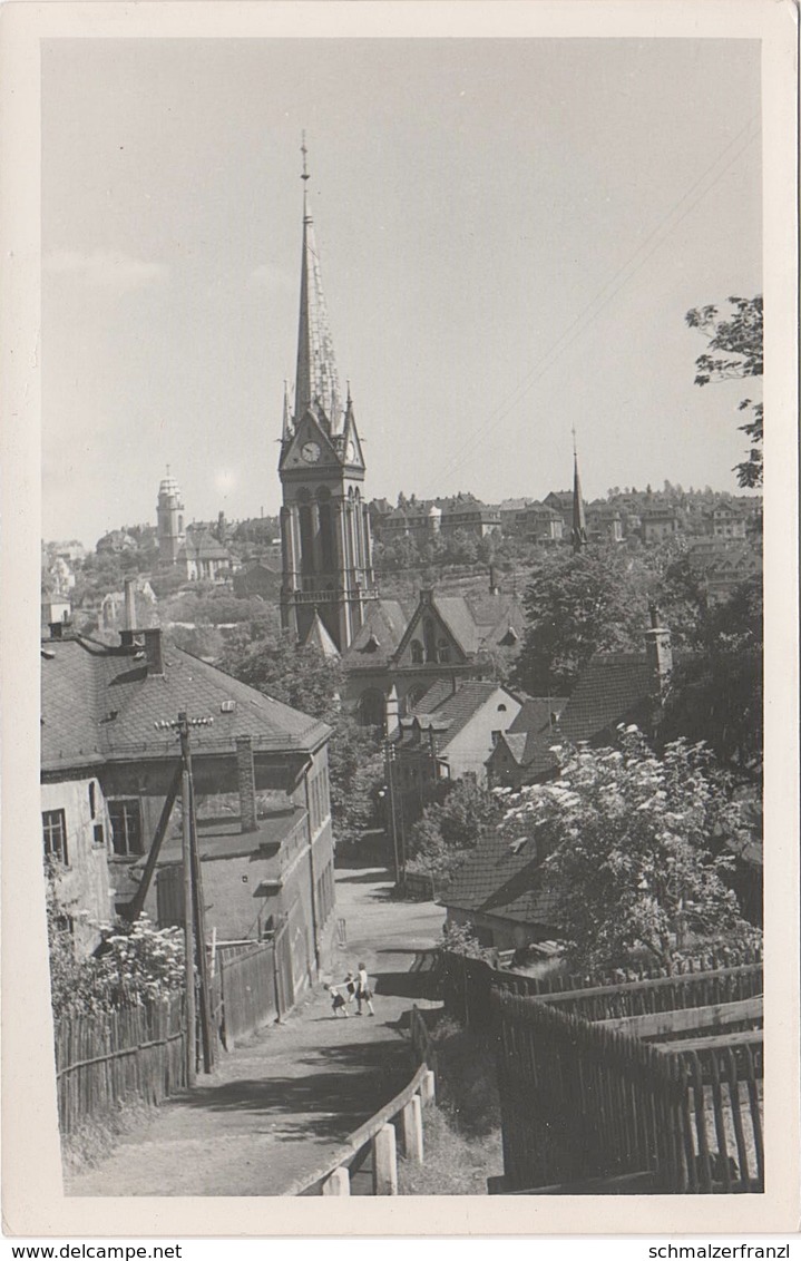 Foto Rohling Für AK Aue Parkweg A Stadtpark Jägerstraße Zwitterweg Bockauer Straße Bergfreiheit Nikolaikirche Erzgebirge - Aue