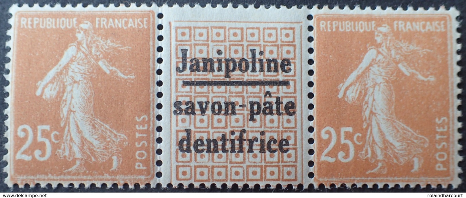 R1189/648 - TYPE SEMEUSE CAMEE - N°235 TIMBRES NEUFS** Avec Publicité " JANIPOLINE " (trace Charnière Sur Le Pont) - Autres & Non Classés