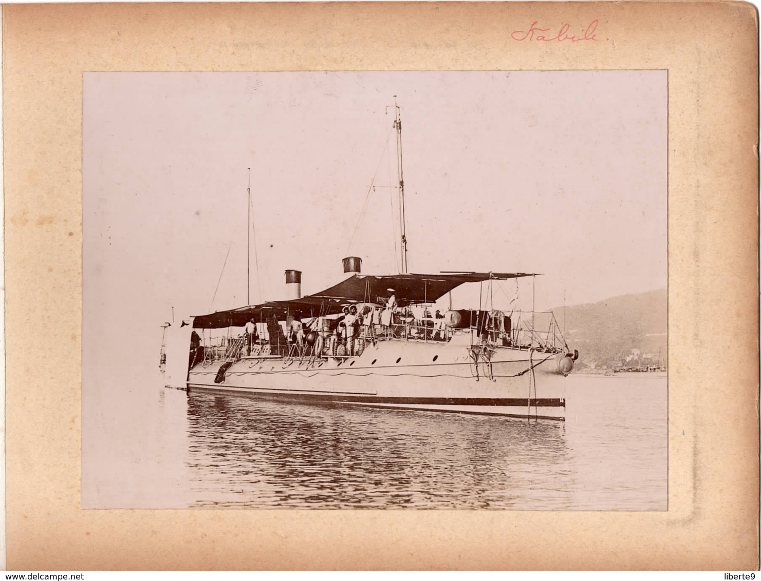 Navire Bateau De Guerre C.1898  KABILE ? Croiseur Cuirassé ? - Marine Nationale - Anciennes (Av. 1900)