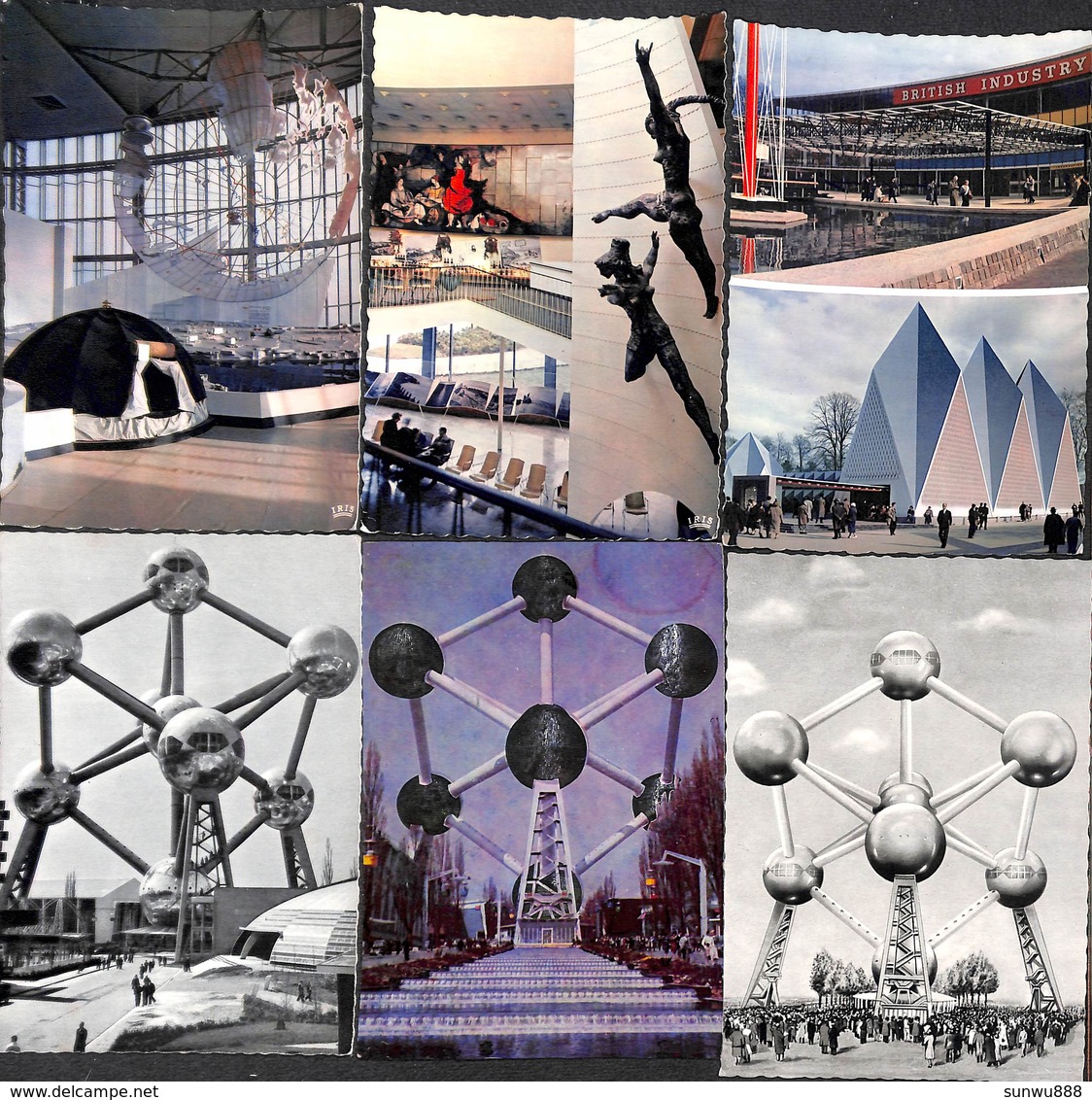 Bruxelles Expo 58 - Lot 24 Cartes (Atomium Voir Zie See Scans... Petit Prix) - Wereldtentoonstellingen