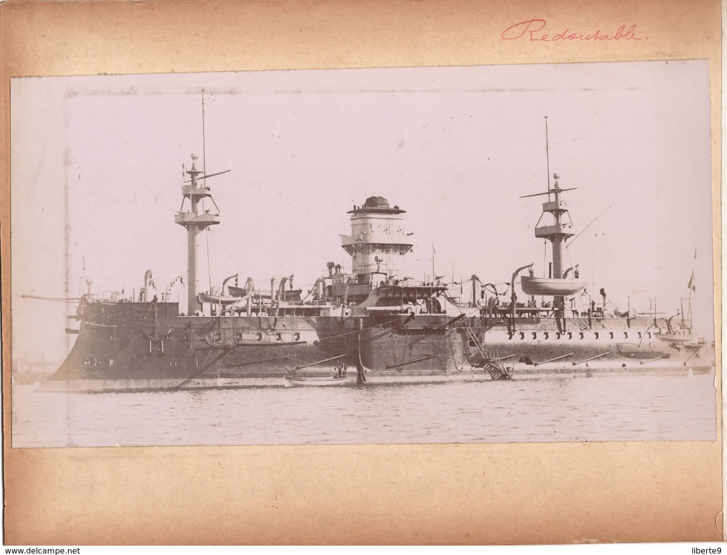 Navire Bateau De Guerre C.1898  LE REDOUTABLE Croiseur ? Cuirassé - Marine Nationale - Anciennes (Av. 1900)