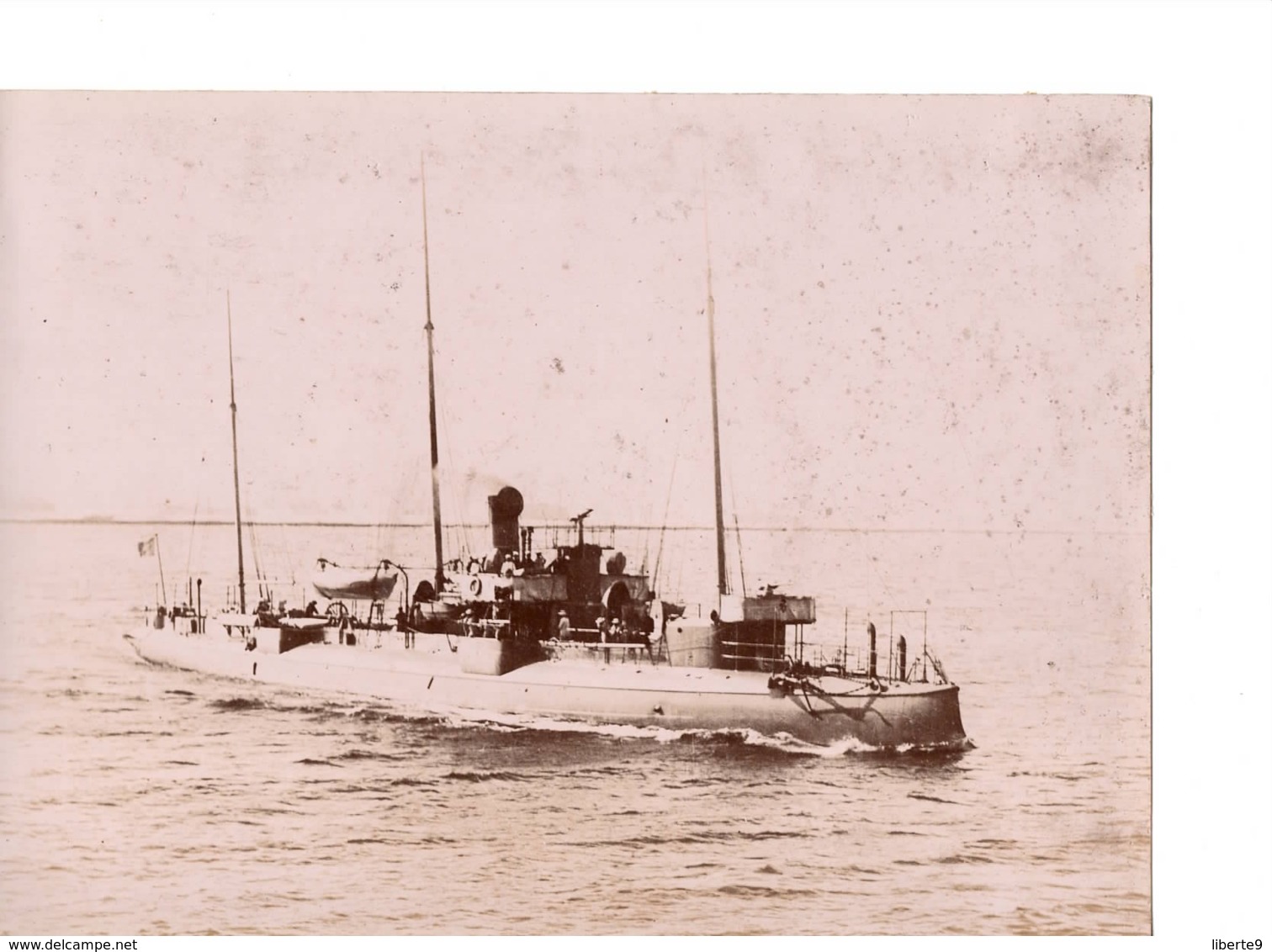 Navire Bateau De Guerre C.1898  LA BOMBE Croiseur Cuirassé ? - Marine Nationale - Anciennes (Av. 1900)