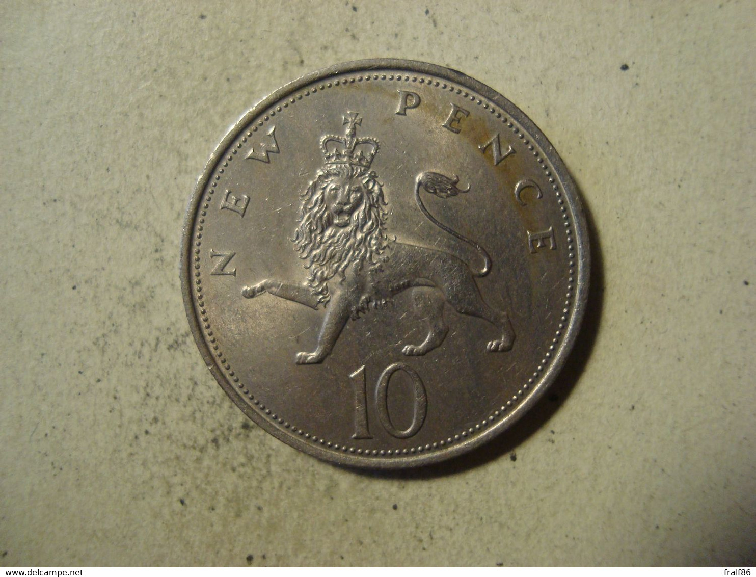 MONNAIE GRANDE BRETAGNE 10 NEW PENCE 1969 - 10 Pence & 10 New Pence
