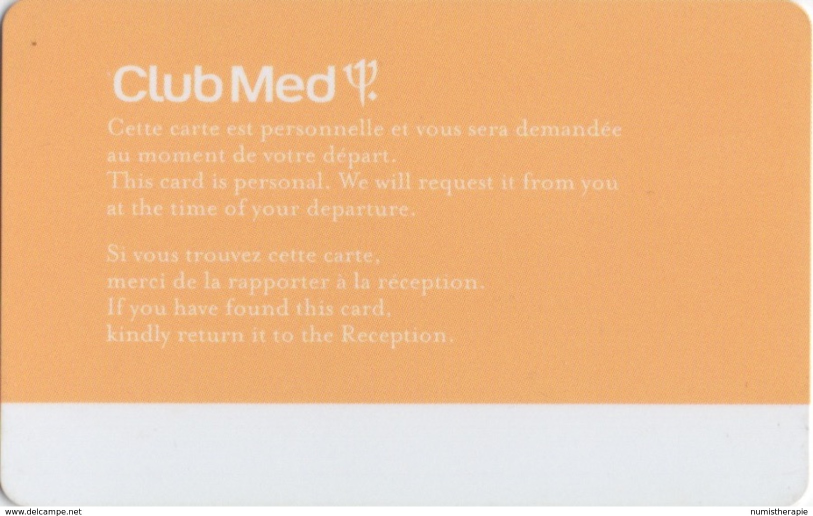 Carte De Club Méditerranée : Club Med Pass - Autres & Non Classés