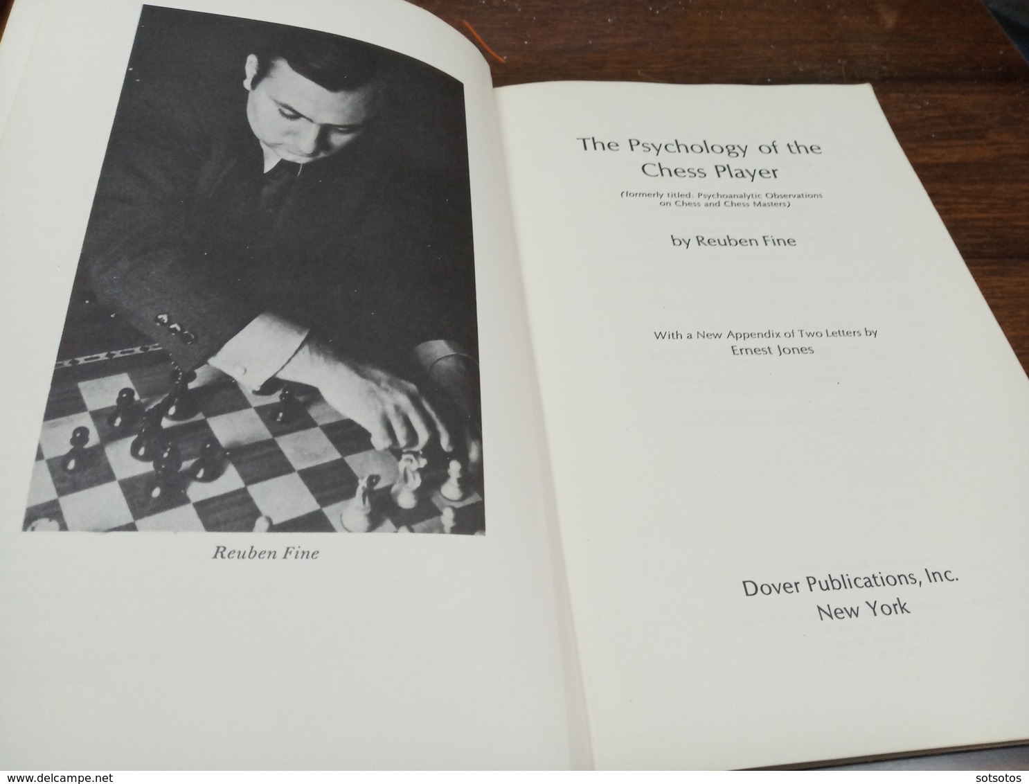 The Psychology Of The Chess Player: Reuben Fine, Ed. V.G. Dover Publications N.Y. 1967 - in Very Good Condition - Sonstige & Ohne Zuordnung