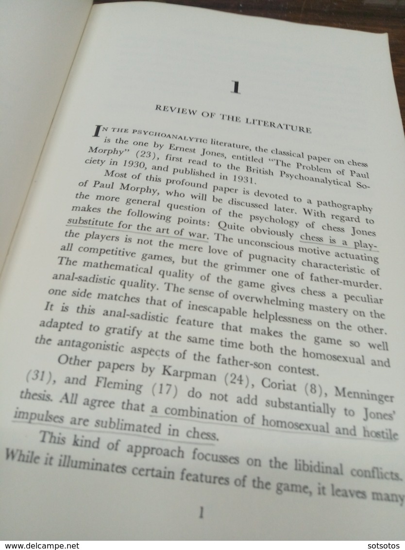 The Psychology of the Chess Player: Reuben Fine, Ed. V.G. Dover publications N.Y. 1967 - in very good condition