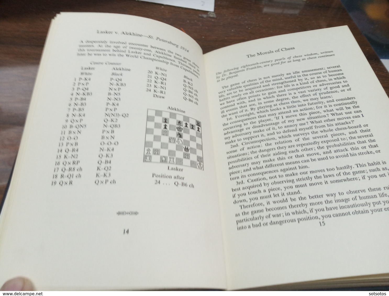 The Chess Player's Bedside Book: Raymont Bott and Stanley Morrison, Ed. Faber and Faber, London 1966 - in very good cond