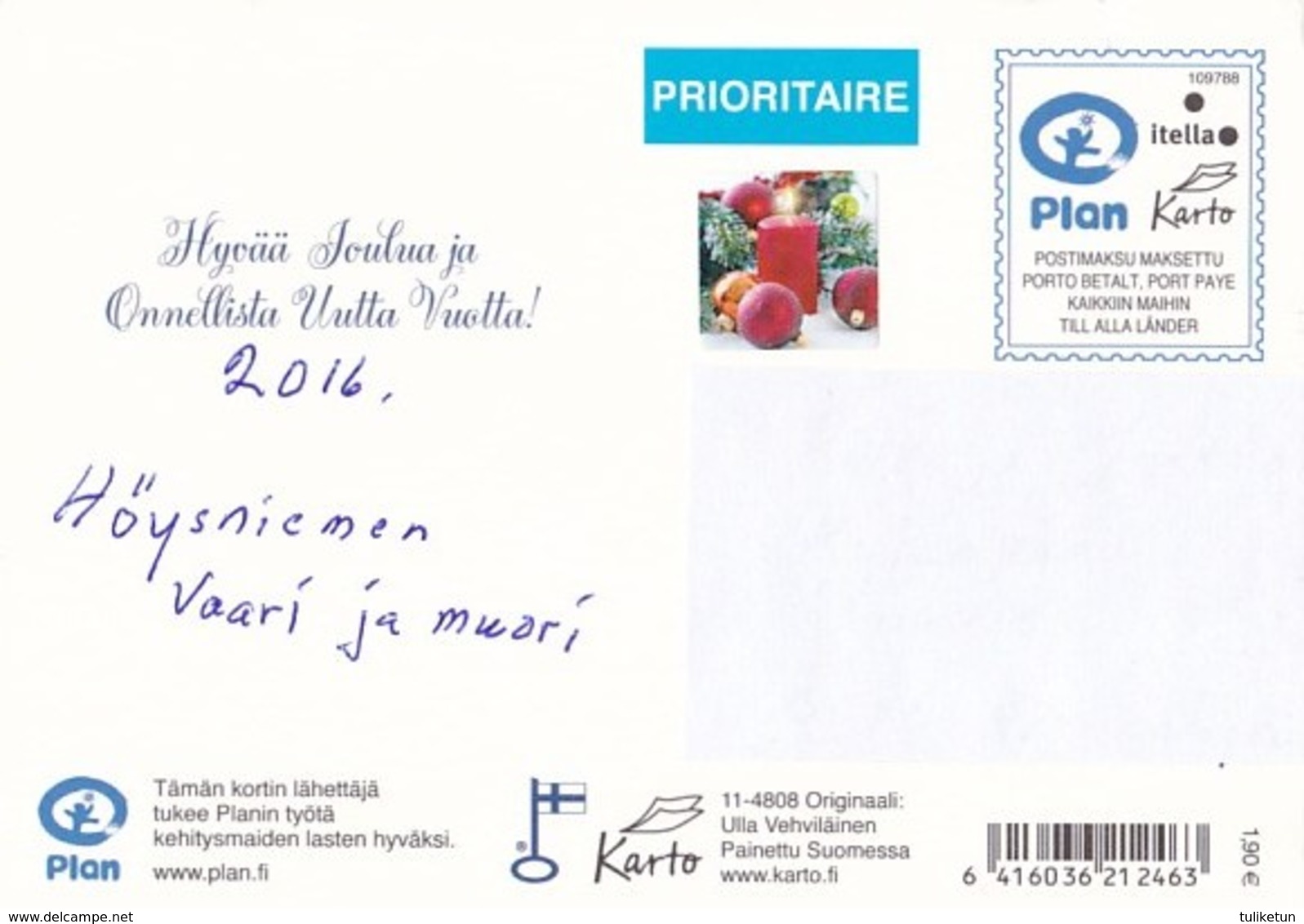 Postal Stationery - Girl Sitting With Bird - Bullfinch - Plan - Suomi Finland - Postage Paid - Karto - Entiers Postaux