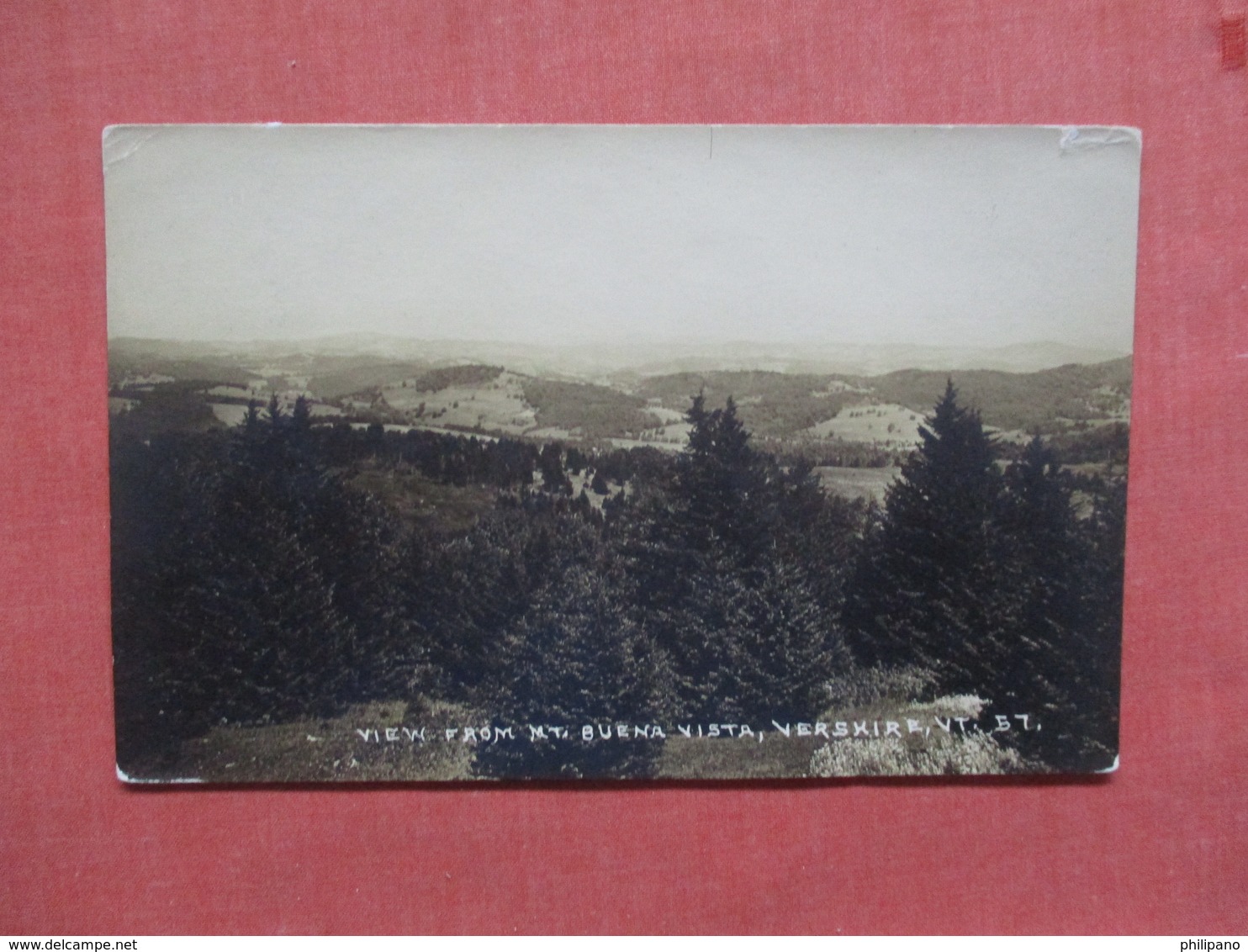 RPPC View From Mt Buena Vista Vershire  Vermont >     Ref  3880 - Other & Unclassified