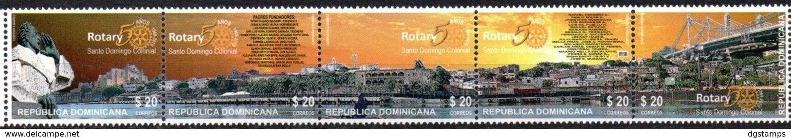 Dominican Republic 2019 ** 50 Años Club Rotario Santo Domingo Colonial. Padres Fundadores. - Repubblica Domenicana