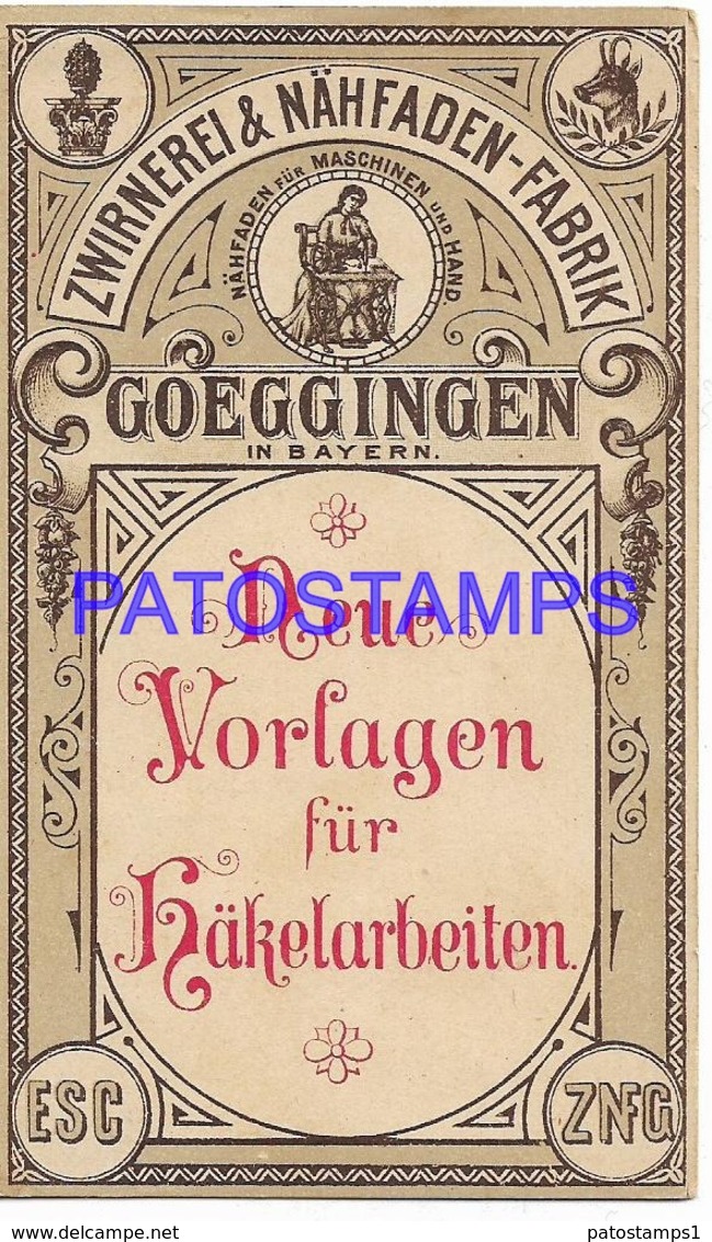 129275 SWITZERLAND BAYERN TWINNING AND SEWING FACTORY GOEGGINGEN PUBLICITY NO POSTAL POSTCARD - Ayer