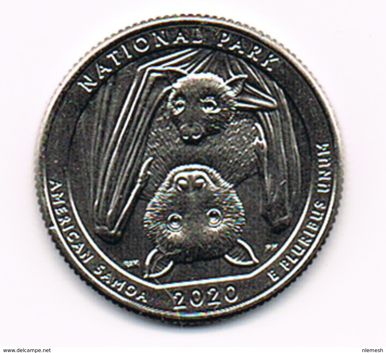 25 Cents / Quarter National Park Of American Samoa, 2020, UNC, S - San Francisco - 2010-...: National Parks