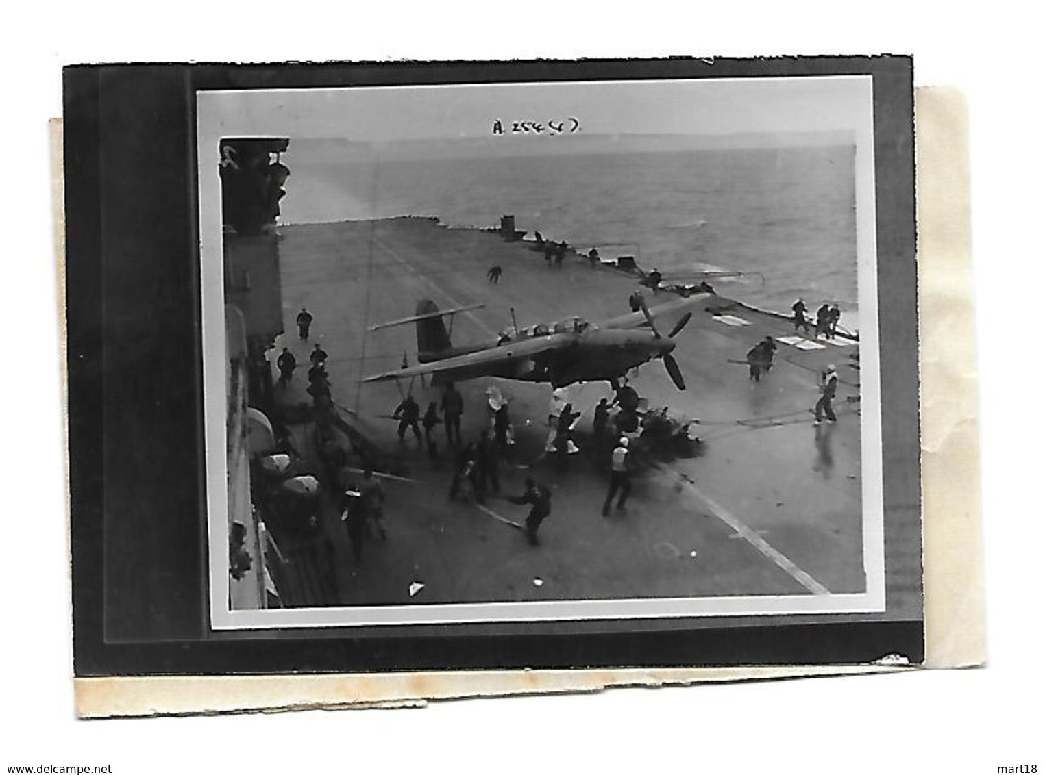 Photo 1944 - Porte-Avions - Barracuda Sur Le Pont Du Bateau - - 1939-45