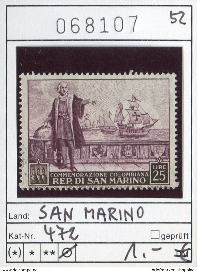 San Marino - Michel 472 - Oo Oblit. Used Gebruikt - Gebraucht