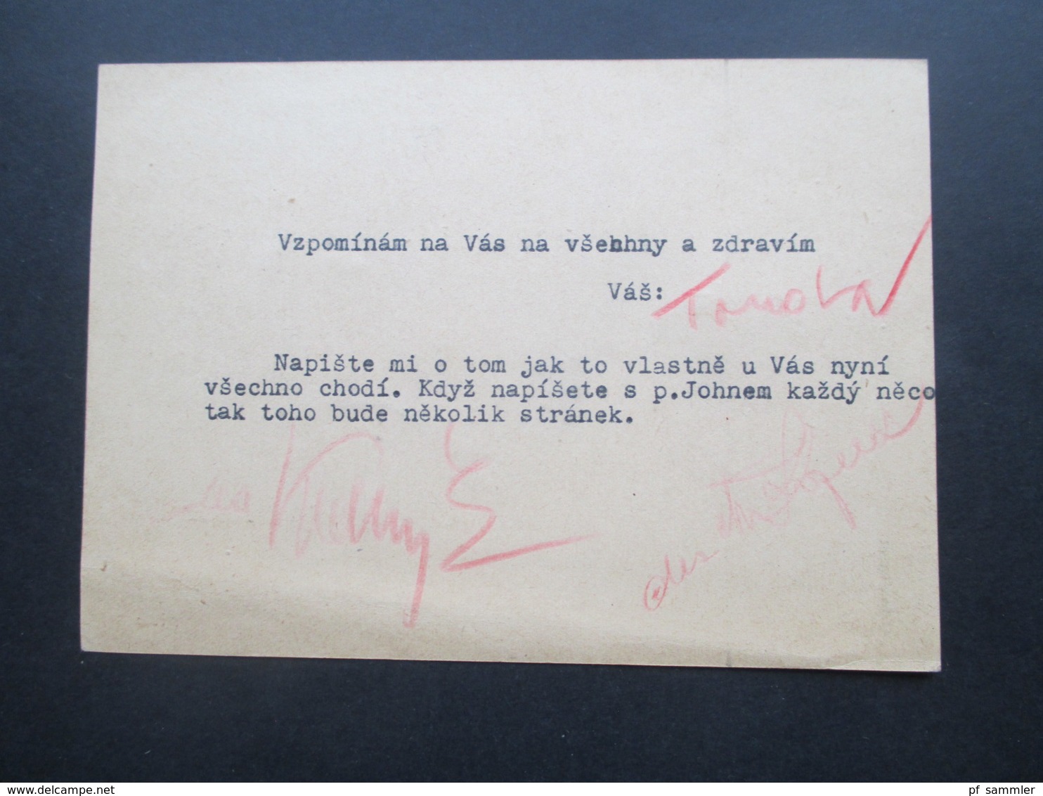 DR / Sudetenland 14.X.1938 ?? PK Mit Rotem Stempel Censura Und Ceskoslovenska Polni Posta 50 Nach Praha II - Briefe U. Dokumente