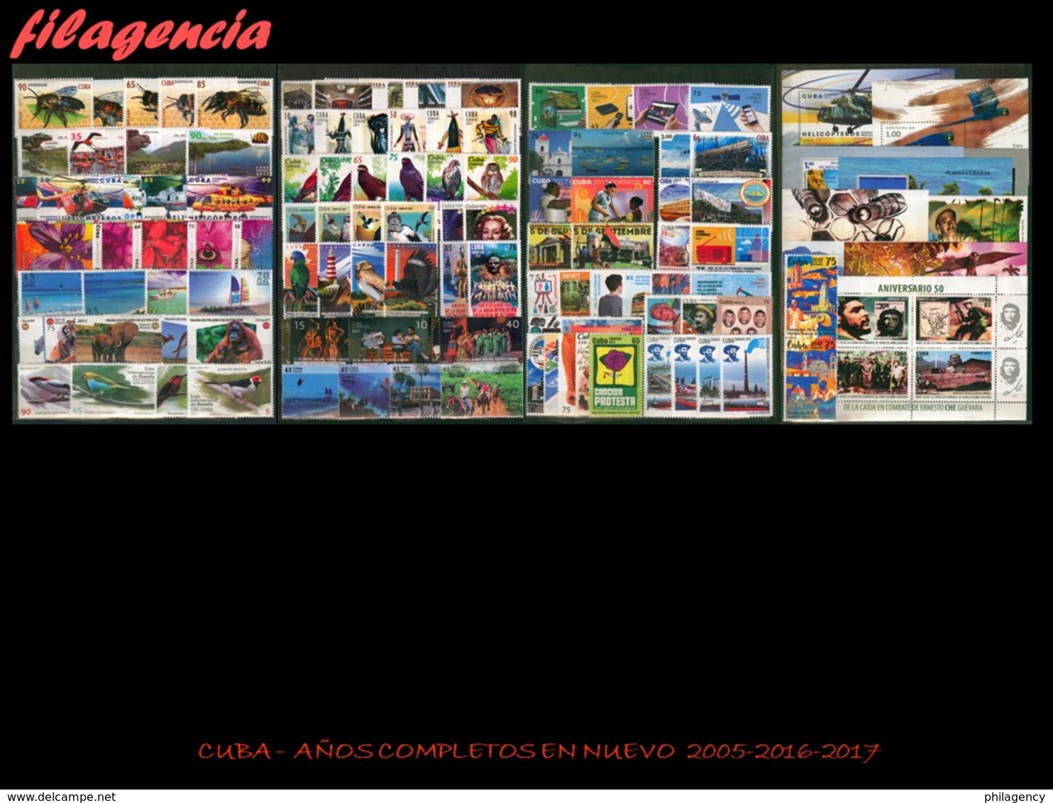 LOTES EN OFERTA. CUBA MINT. AÑOS COMPLETOS 2005-2016-2017 - Komplette Jahrgänge
