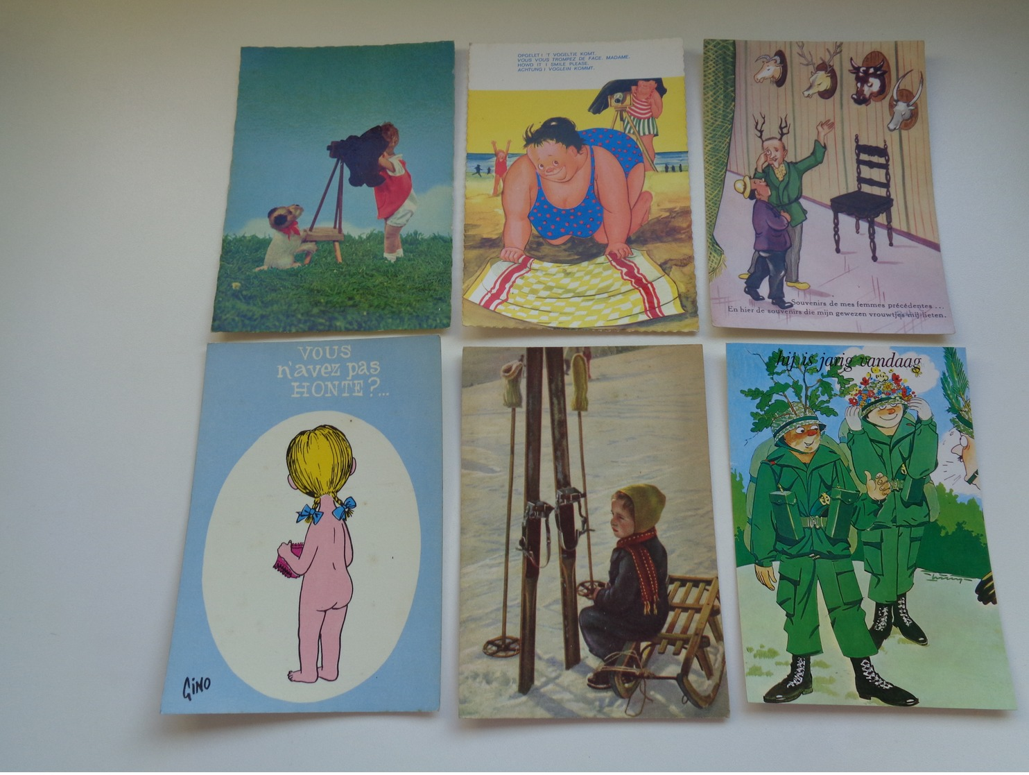 Beau Lot De 60 Cartes Postales De Fantaisie CPSM  Grand Format     Mooi Lot Van 60 Postkaarten Fantasie  Groot Formaat - 5 - 99 Postkaarten