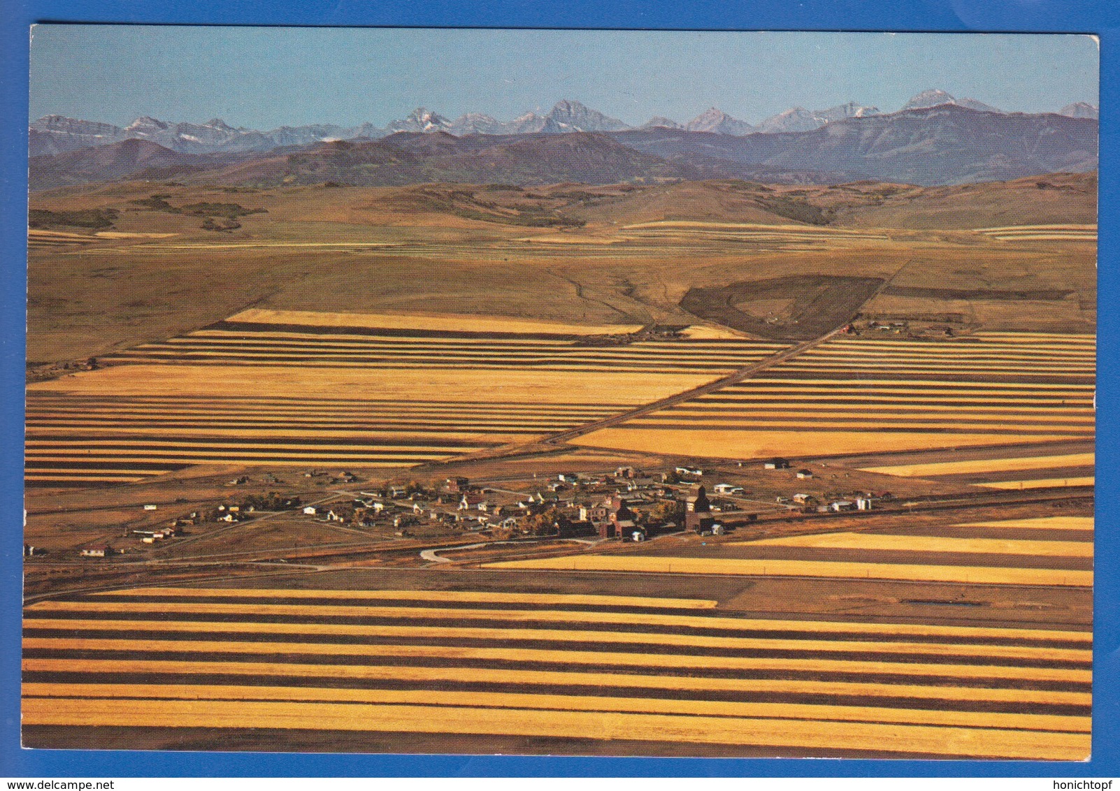 Canada; Strip Farming In The Rocky Mountain Foothills - Lac Louise