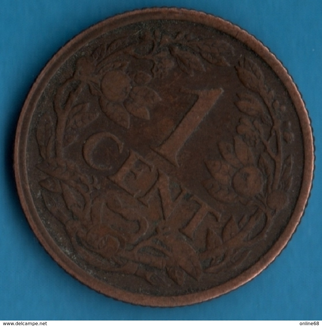 NEDERLANDEN  2½ Cents 1916  KM# 150 Wilhelmina - 2.5 Centavos