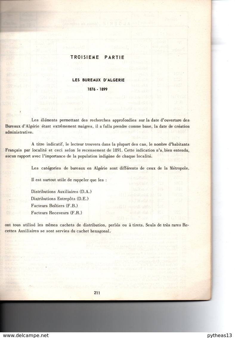 LAVARACK (Denis) - Nomenclature Des Bureaux De Poste Français 1876-1899 - France