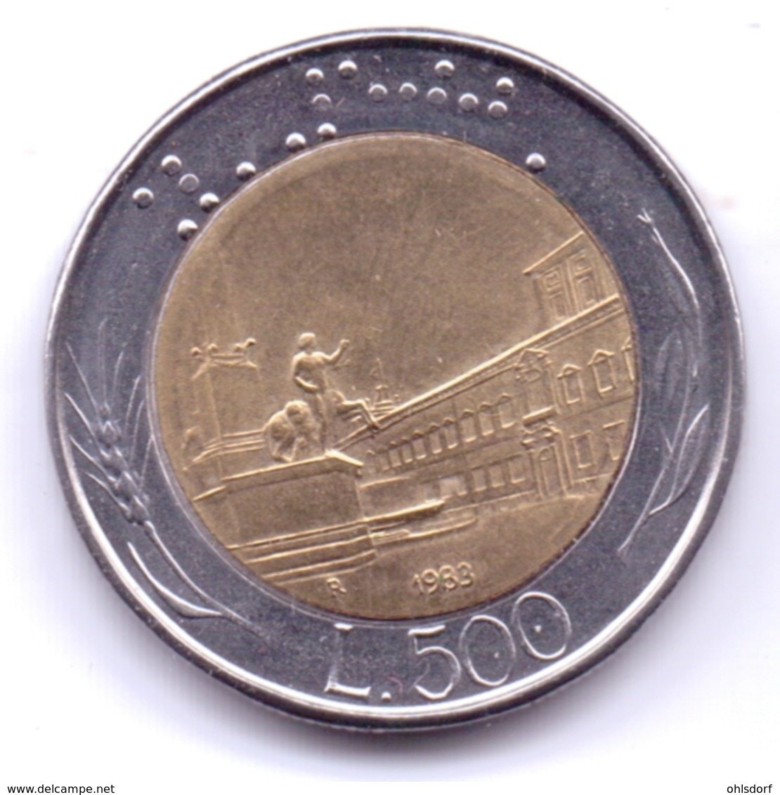 ITALIA 1983: 500 Lire, KM 111 - 500 Liras