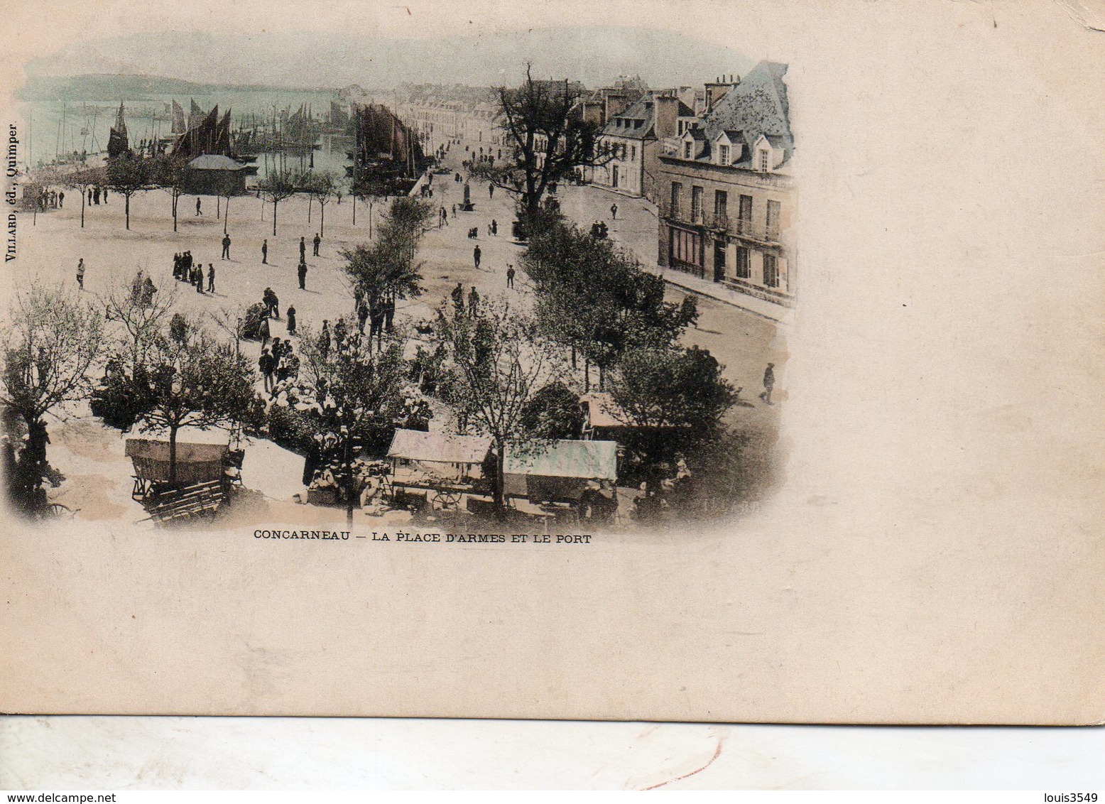 Concarneau -  La  Place   D' Armes  Et  Le  Port. - Concarneau