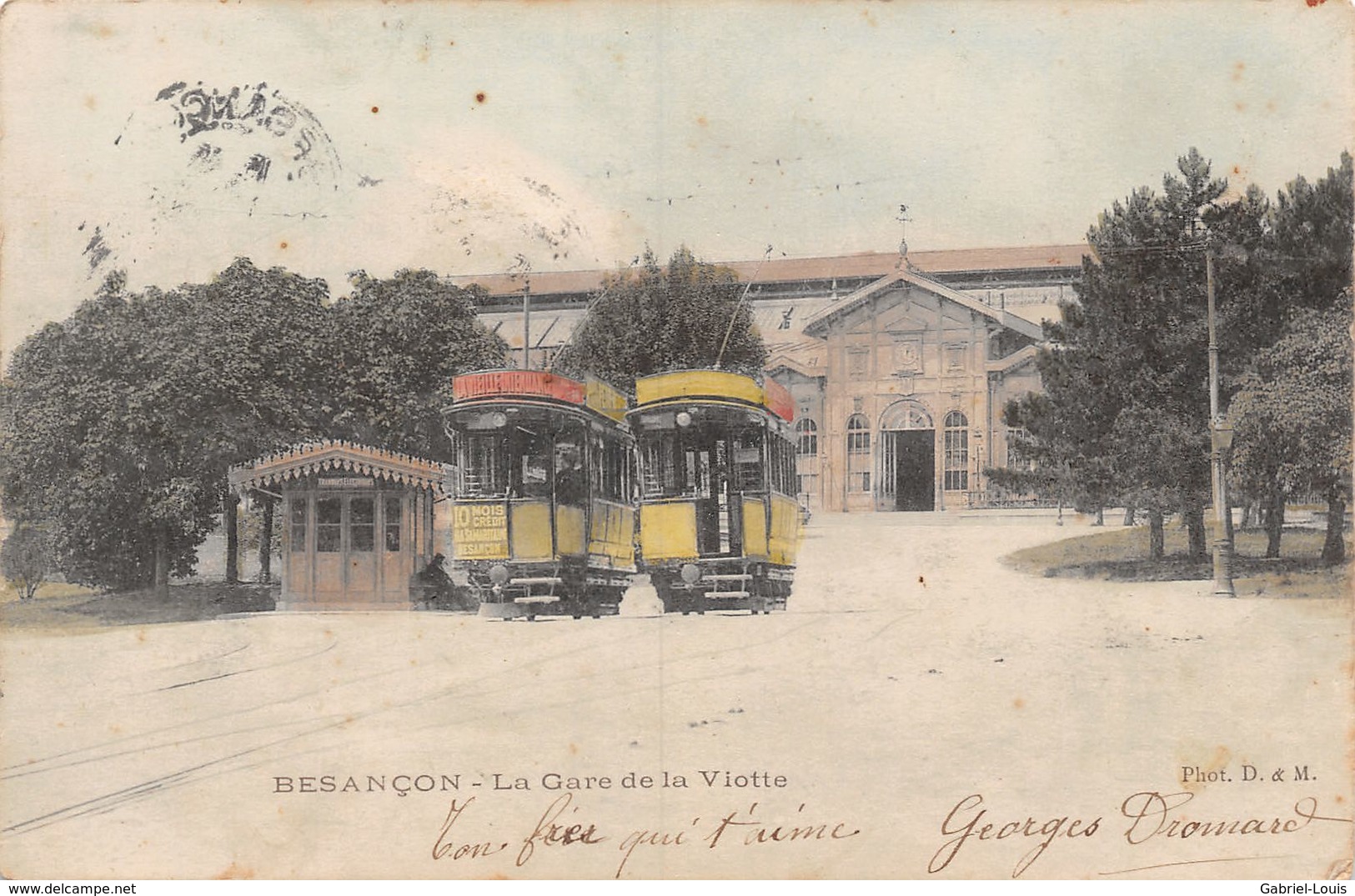 Besançon - La Gare De La Viotte - Tram - Coloriée - Besancon