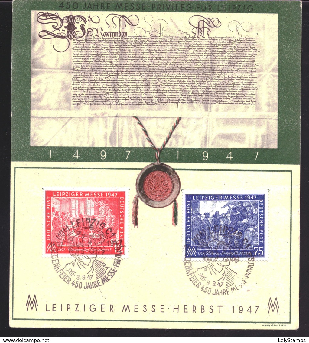 Geallieerde Bezetting / Allierte Besetzung FDC 965 - 966 Card Used (1947) - Andere & Zonder Classificatie