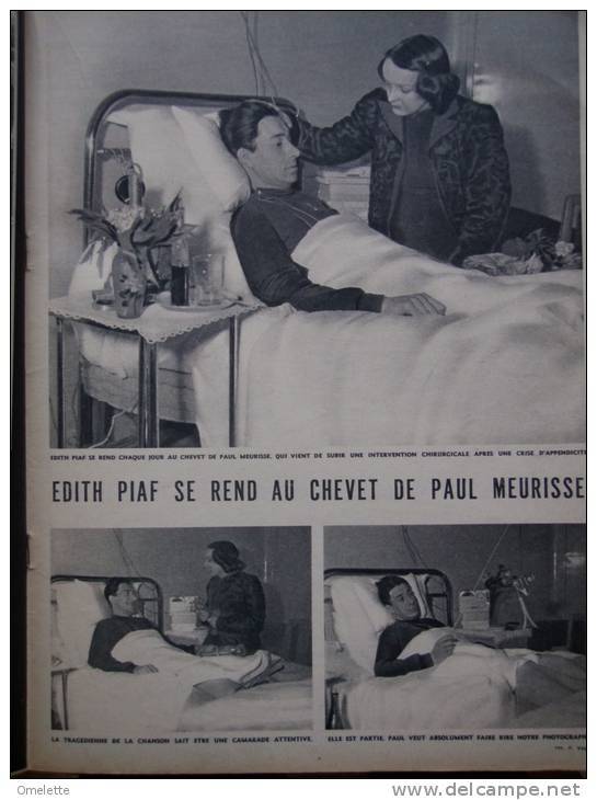 SECOURS NATIONAL PETAIN /EDITH PIAF MEURISSE /YVETTE LEBON ODETTE JOYEUX CORINNE LUCHAIRE/GUITRY ABETZ - L'Illustration