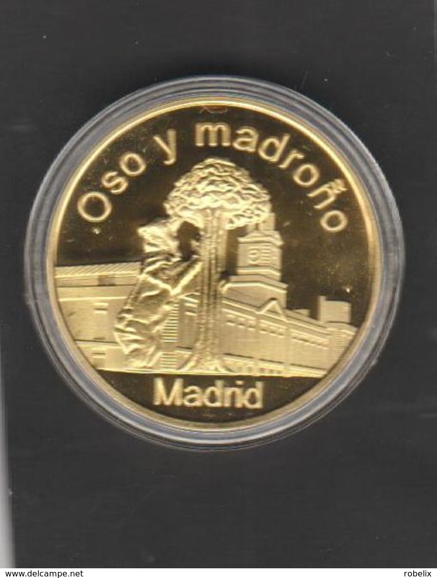 SPAIN - MADRID  - Tourist Token-Souvenir - Palacio Real- Royal Palace + Sculpture "oso Y Madroño" (2 Scans) - Andere & Zonder Classificatie