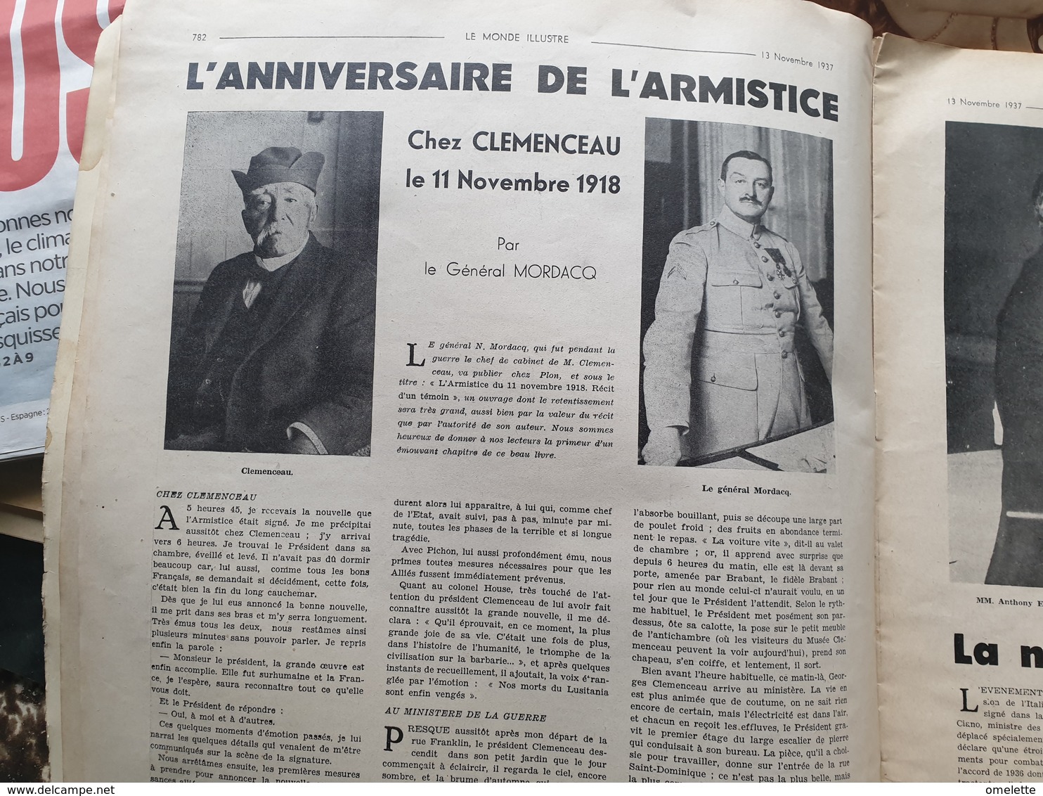 M I 37/BONNELLES St HUBERT /CARDINAL VERDIER /CLEMENCEAU MORDACQ/LUCIEN LACAZE /ESSAD BEY RENTIER EVREUX /LA GUARDIA/ - 1900 - 1949