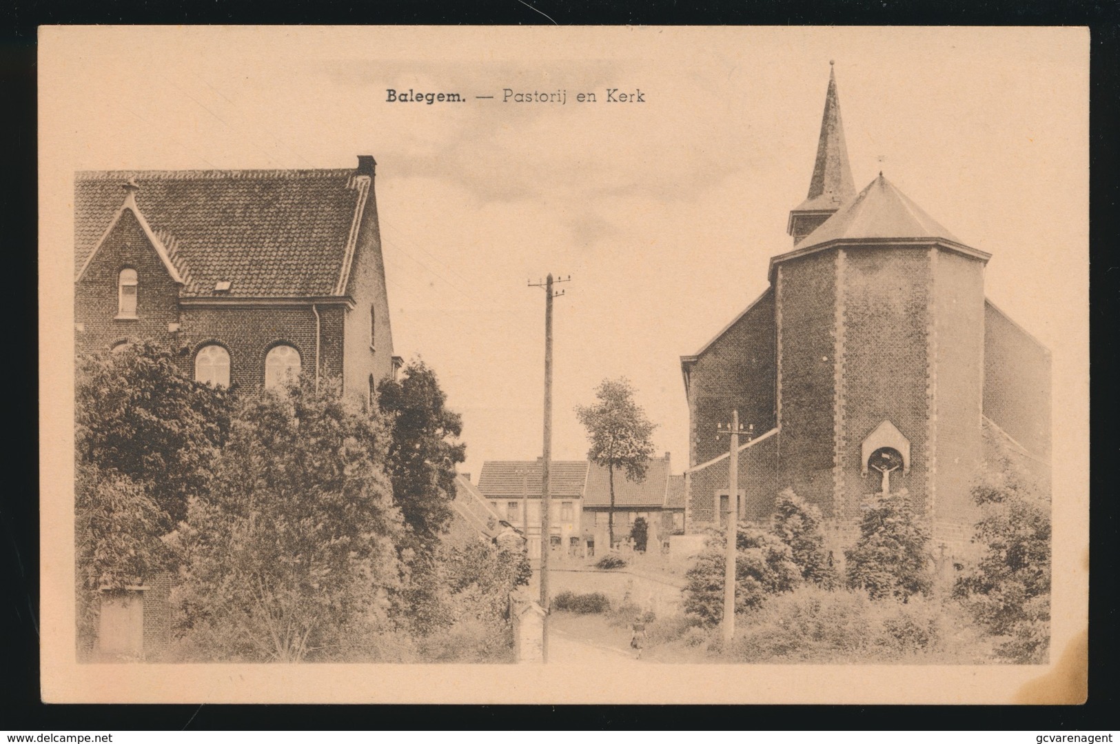 BALEGEM  PASTORIJ EN KERK - Oosterzele