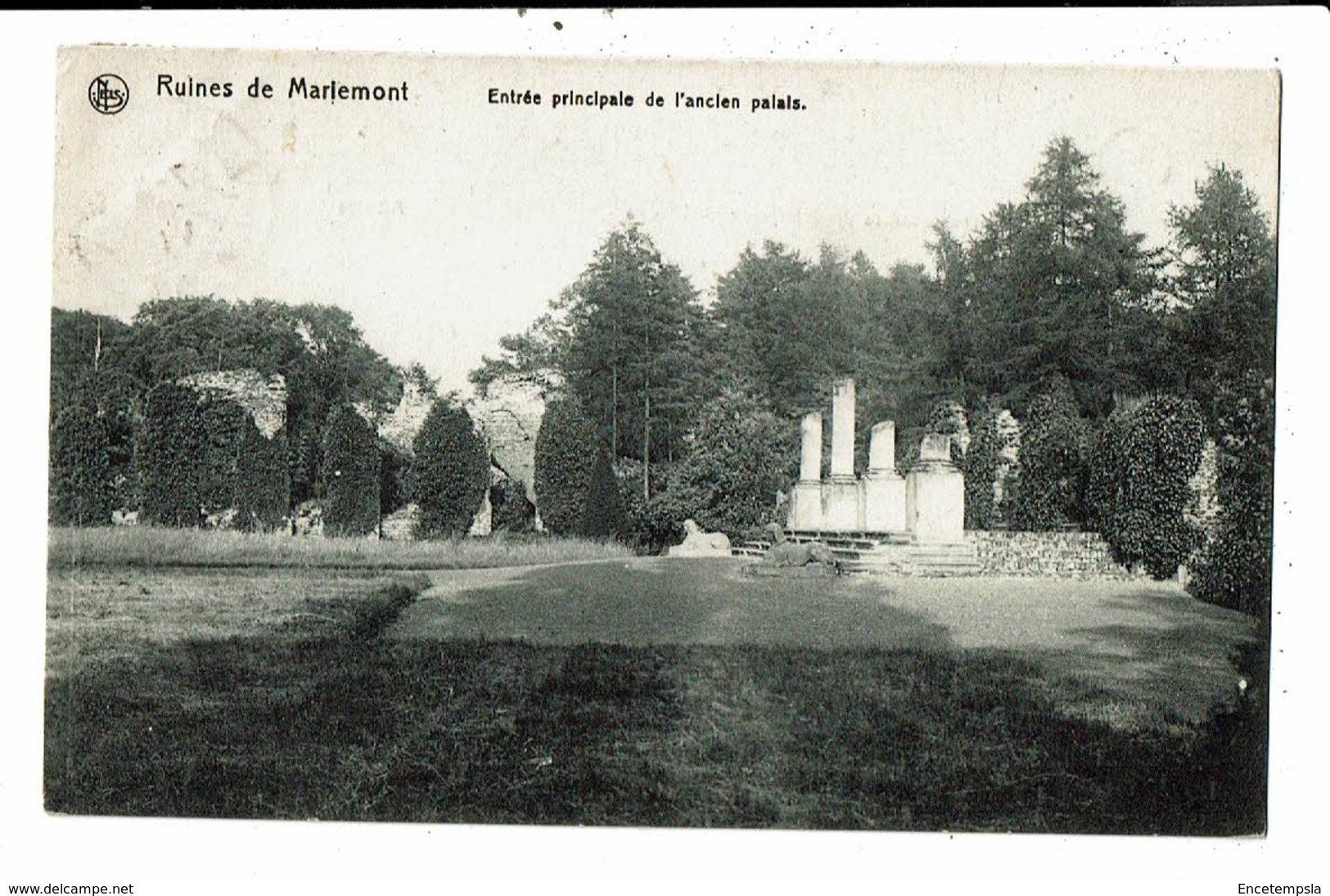 CPA Carte Postale-Belgique-Mariemont- Ruines-Entrée Principale De L'ancien Palais--1914VM12610 - Morlanwelz