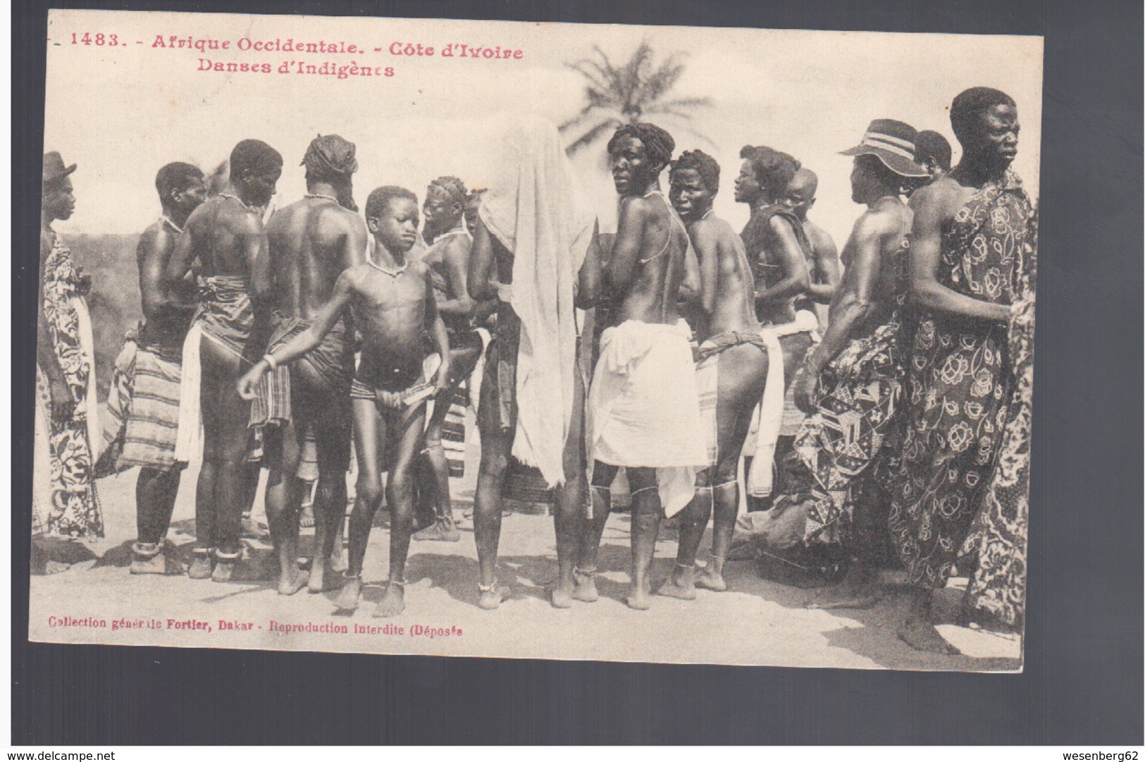 Cote D'Ivoire Danses D'Indigenes Ca 1905 Old Postcard - Côte-d'Ivoire