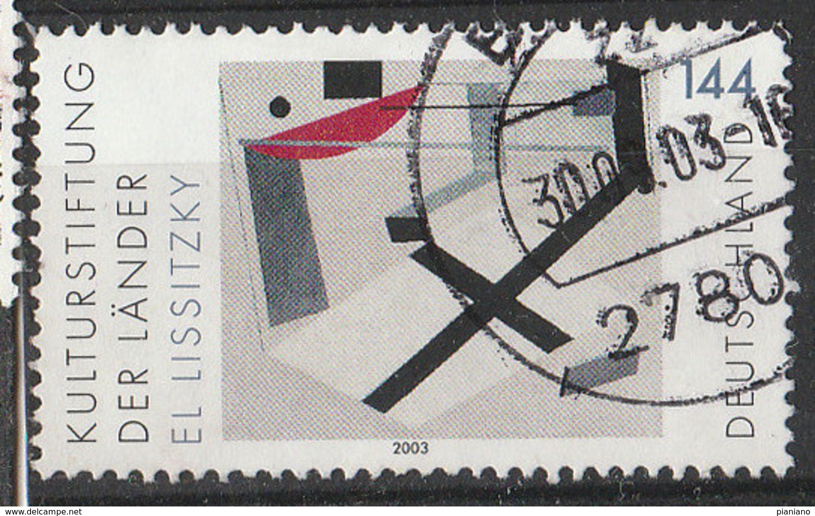 PIA - GERMANIA - 2003 : Fondazione Culturale Dei Lander - "Proun 30t"  Quadro Del 1920 Di El Lsstzky- (Yv 2136) - Usati