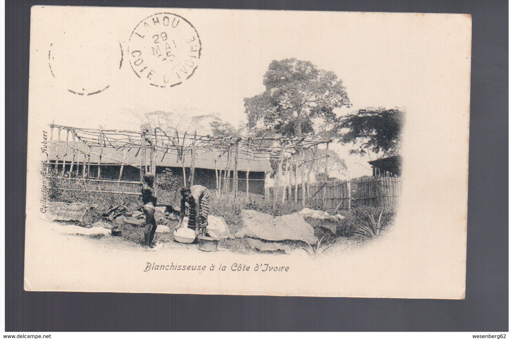Cote D'Ivoire Blanchisseuse à La Côte D'Ivoire  Ca 1905 Old Postcard - Côte-d'Ivoire